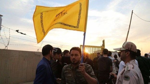 نیروی عراقی در مقابل نیروی مرزبان ایرانی در حال ورود به خاک ایران!
