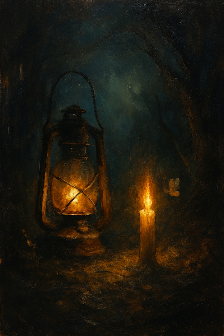 شمع، شاپرک، تنهایی،تاریکی