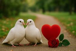 قصه دو کبوتر عاشق گوشه‌ی پارک