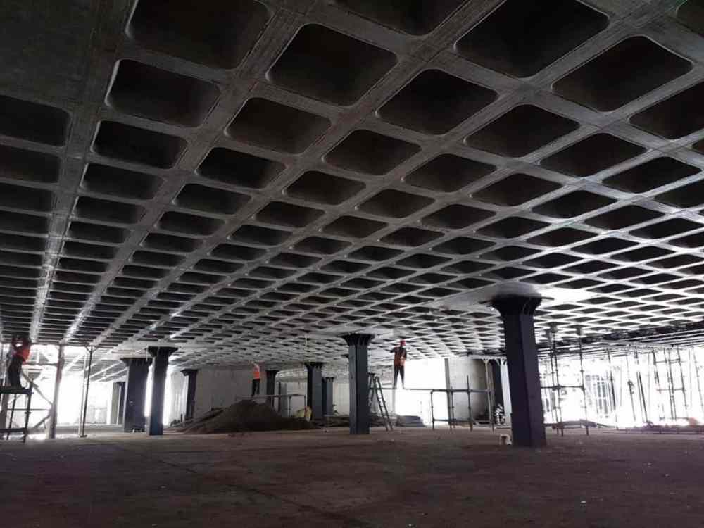 قالب وافل 90*90 ارتفاع 40 سانتیمتر مخصوص دهانه های بلندتر از 10 متر سقف وافل