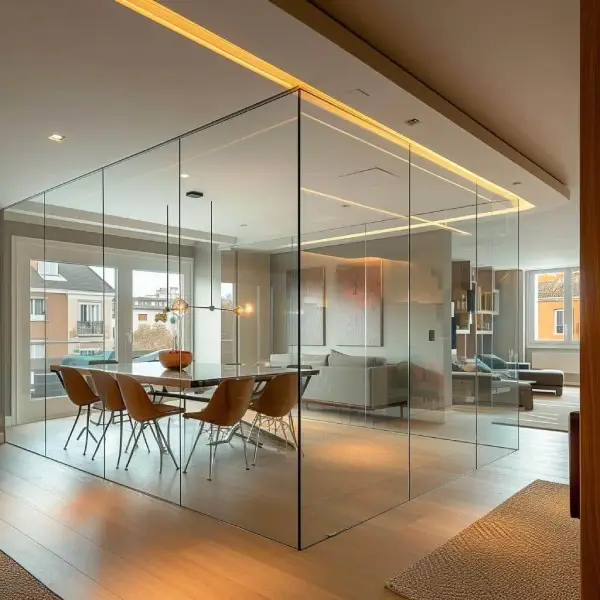 عکس پارتیشن شیشه ای بدون فریم