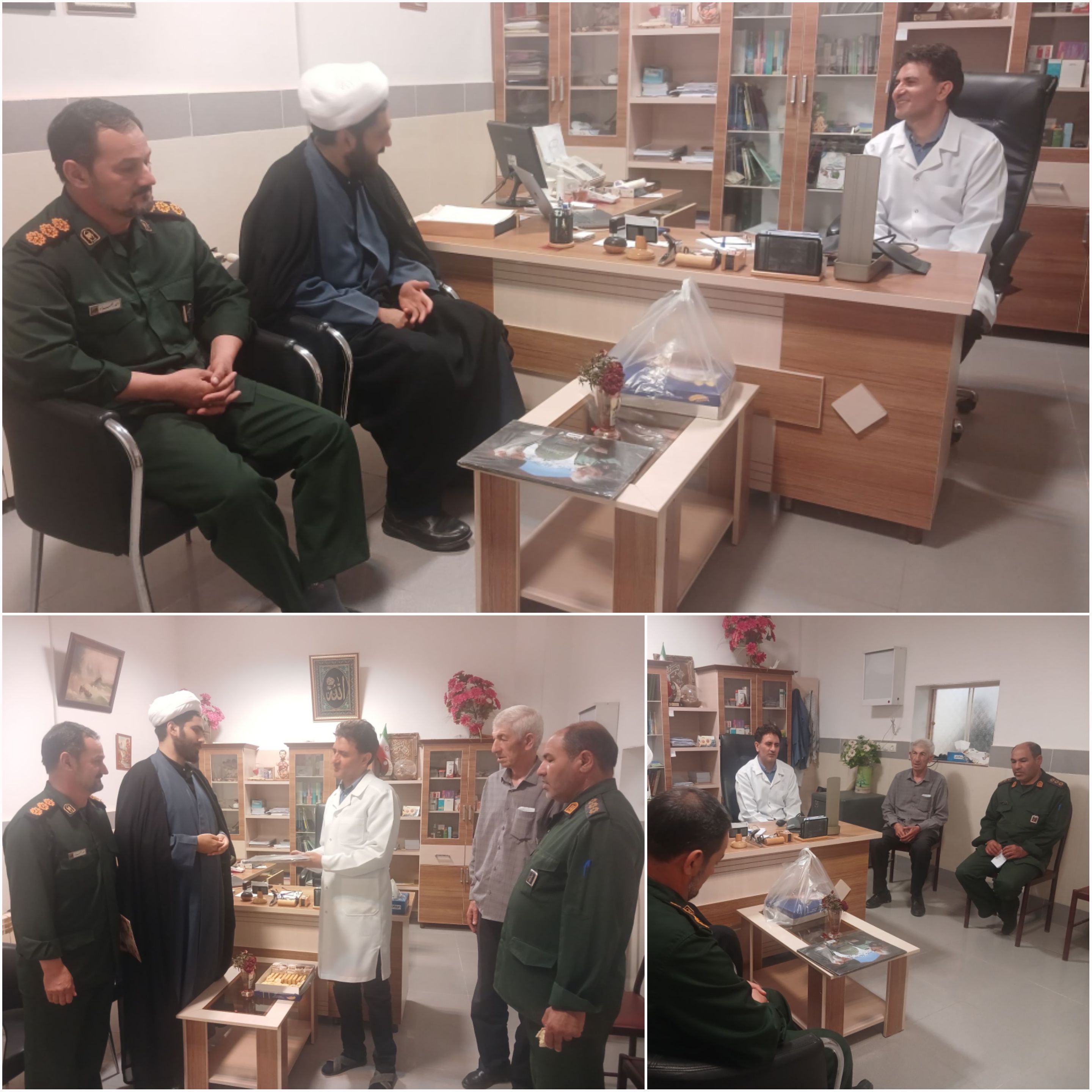 دیدار صمیمی فرمانده حوزه شهید دستغیب جعفرآباد و فرمانده حوزه عشایری جعفرآباد