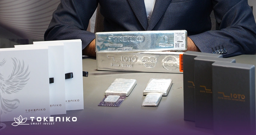 شمش نقره 100 اونسی