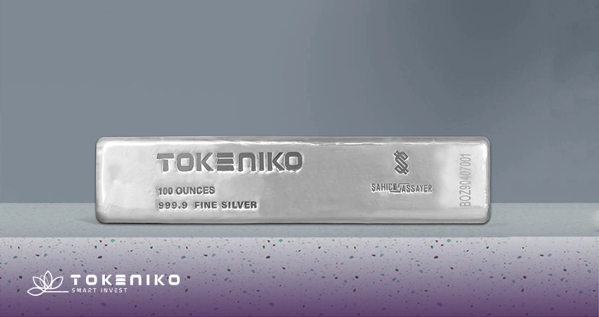 شمش طلا 100 اونسی توکنیکو