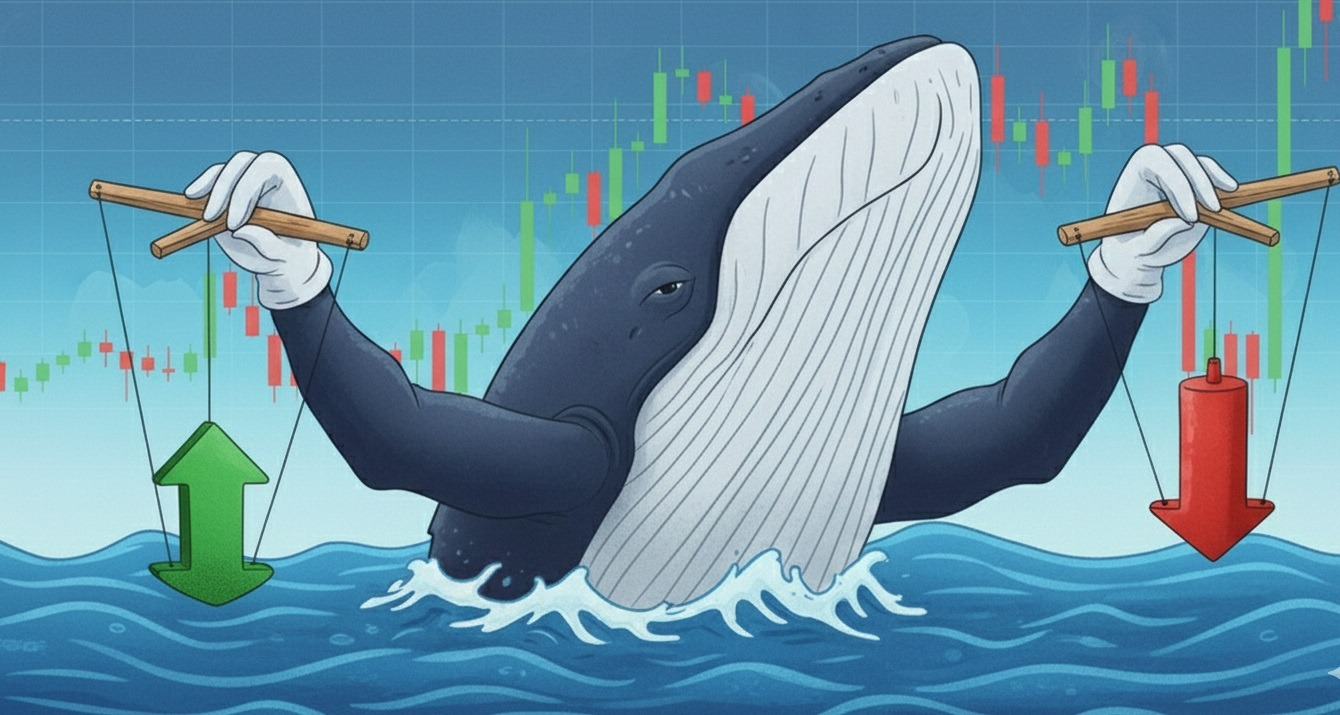 کنترل قیمت بیت کوین توسط نهنگ ها