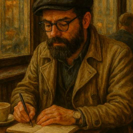 مردی که می‌نویسد