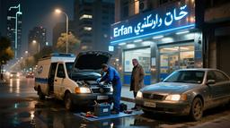 باطری فروشی شبانه روزی عرفان در تهران