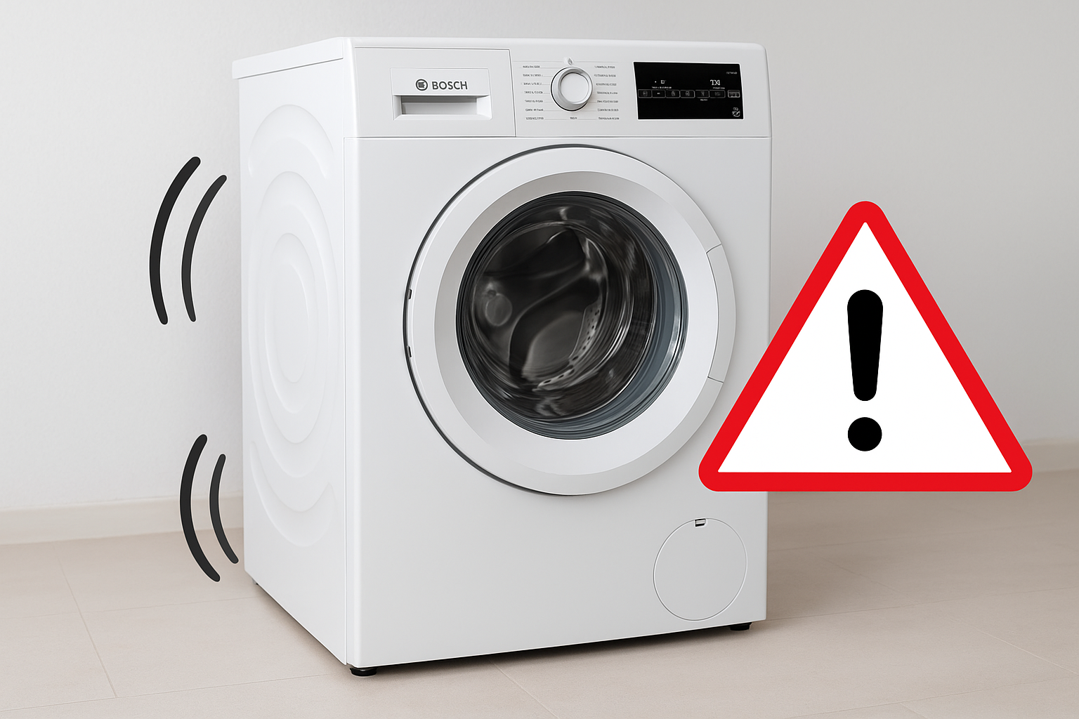 لرزش ماشین لباسشویی بوش