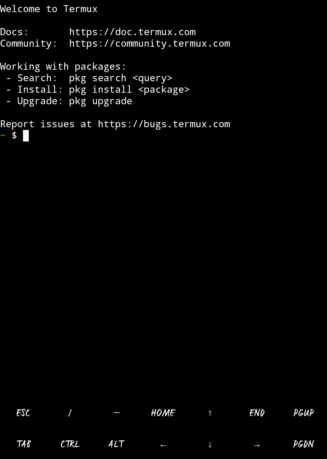محیط نرم افزار Termux برای دانلود از یوتبوب در اندروید