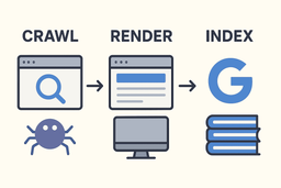 تفاوت Crawl، Render و Index در گوگل — مسیر دیده شدن یک صفحه از صفر تا صد