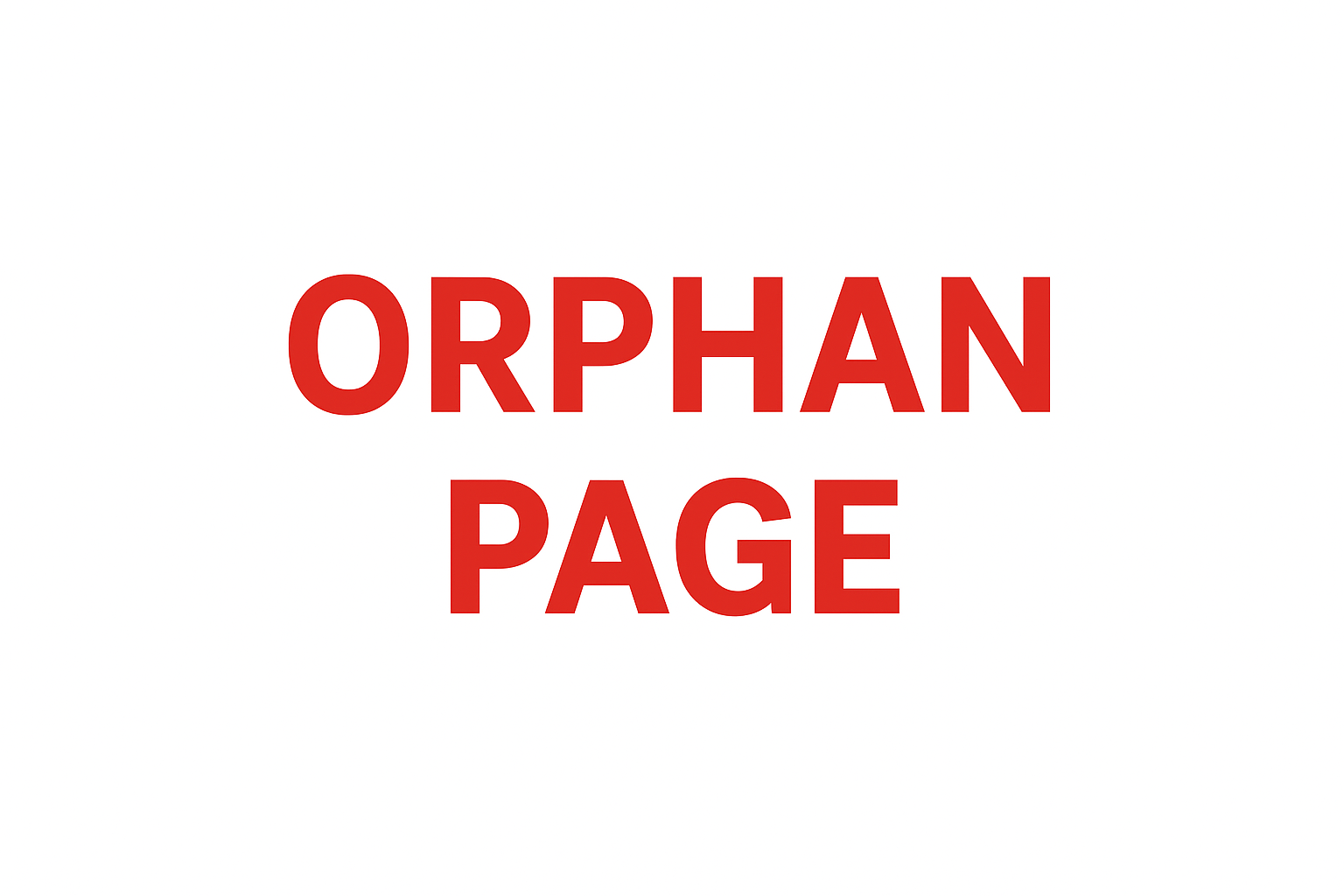 orphan page
