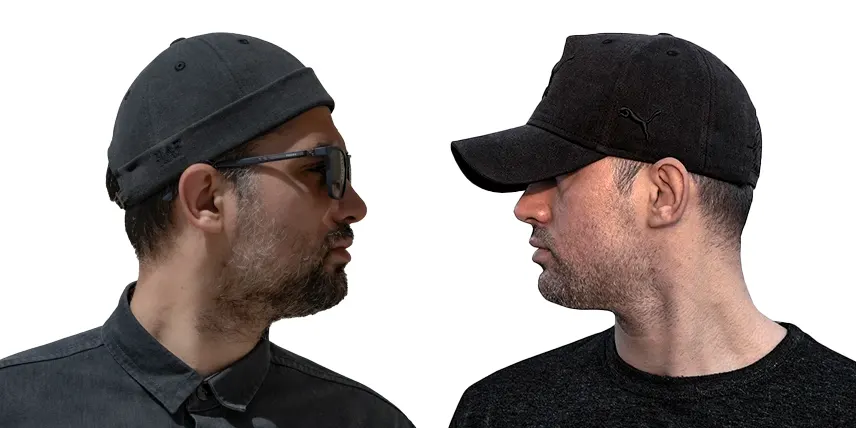 کلاه بیسبالی با گلدوزی پوما و کلاه لئونی هاف کپ