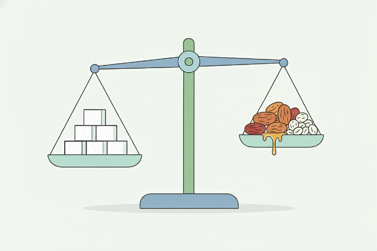 بدن تفاوت چندانی بین قند حاصل از شکر و توت خشک قائل نمیشود