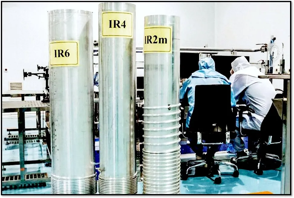 سانتریفیوژهای IR-6، IR-4 و IR-2m ایران در آزمایشگاه غنیسازی اورانیوم