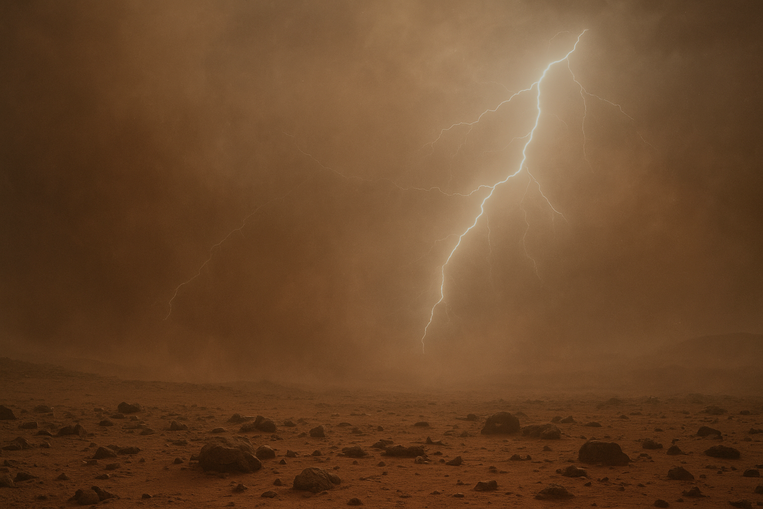 صاعقه بشدت ترسناک مریخ در سال ۲۰۱۸