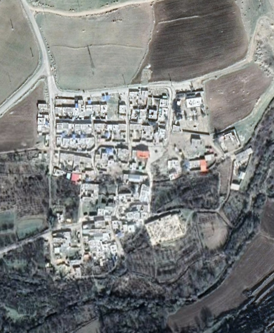 تصویر ماهواره‌ای روستای پاطاق