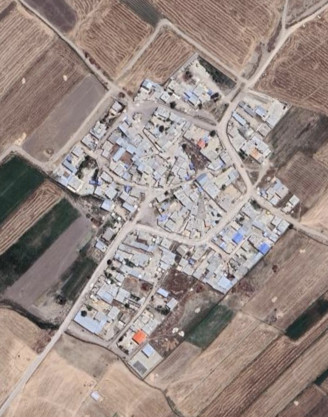 تصویر ماهواره‌ای روستای قیطگ