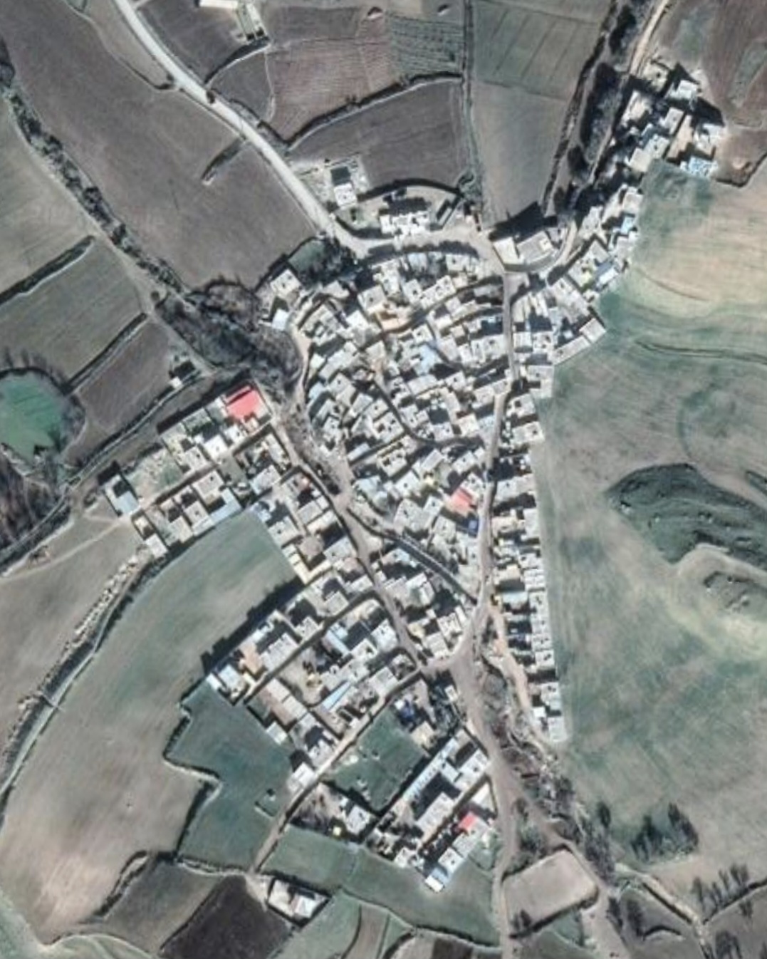 تصویر ماهوارهای روستای رفیع