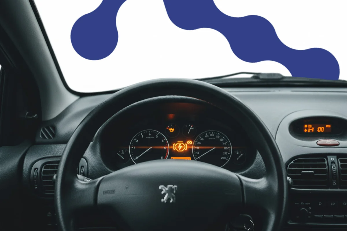 علت روشن بودن چراغ چک 206