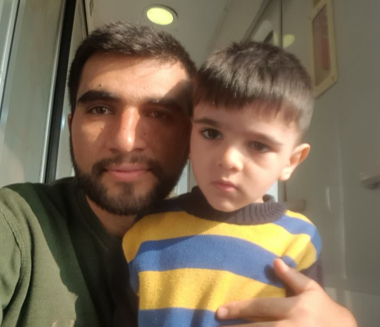 امیرعلی و عموی شهیدش امیرحسین حسنی اقتدار