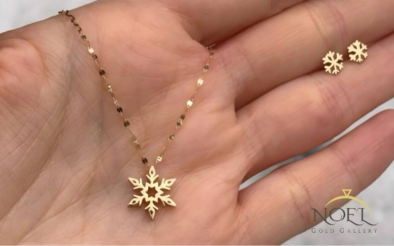 گردنبند طلای برف هدیه ای ماندگار برای شب یلدا