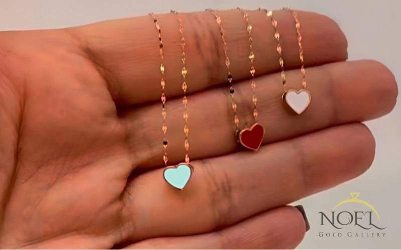 گردنبند طلا قلب هدیه ای زیبا برای ولنتاین