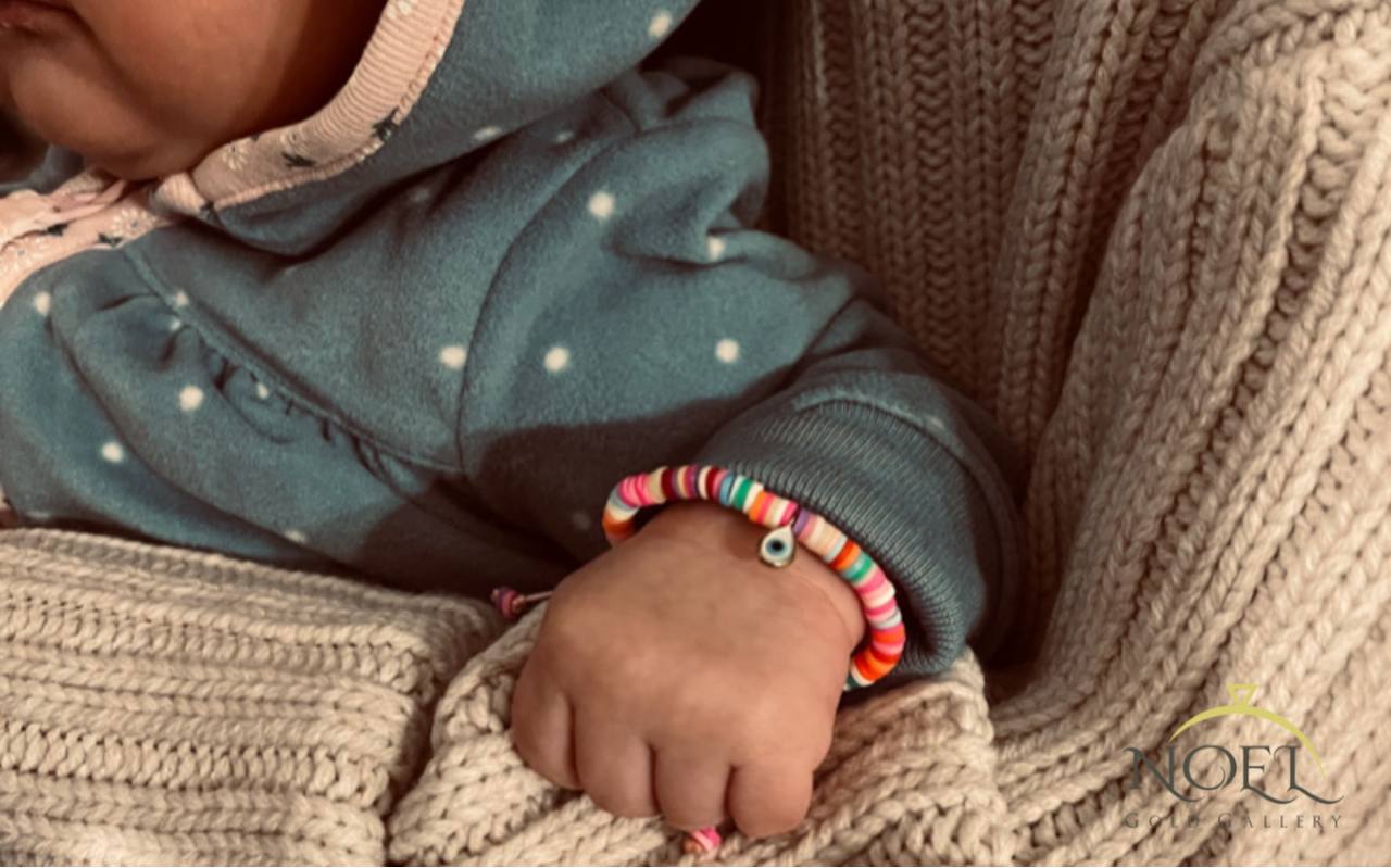 دستبند طلا کادویی بچه گانه در گالری طلا نو ال