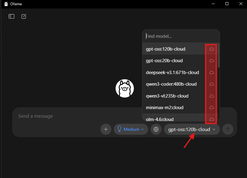 لیست مدل-ها در OLLAMA.