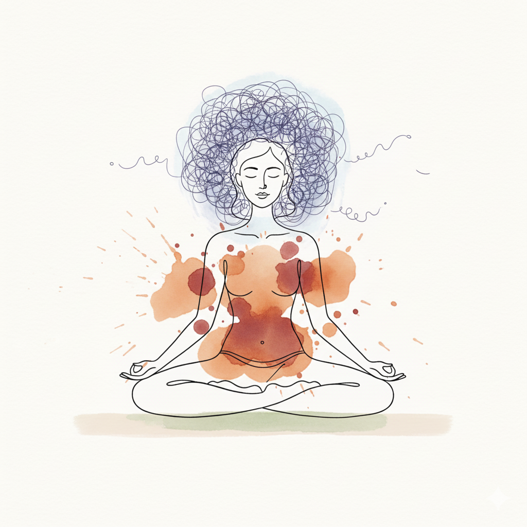 تنها میان تلاطم ذهن، به آرامشِ تن پناه آوردم؛ جایی که سکوت، گویاترین صداست.