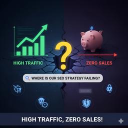 ترافیک بالا، فروش صفر! کجای استراتژی سئوی ما می‌لنگد؟