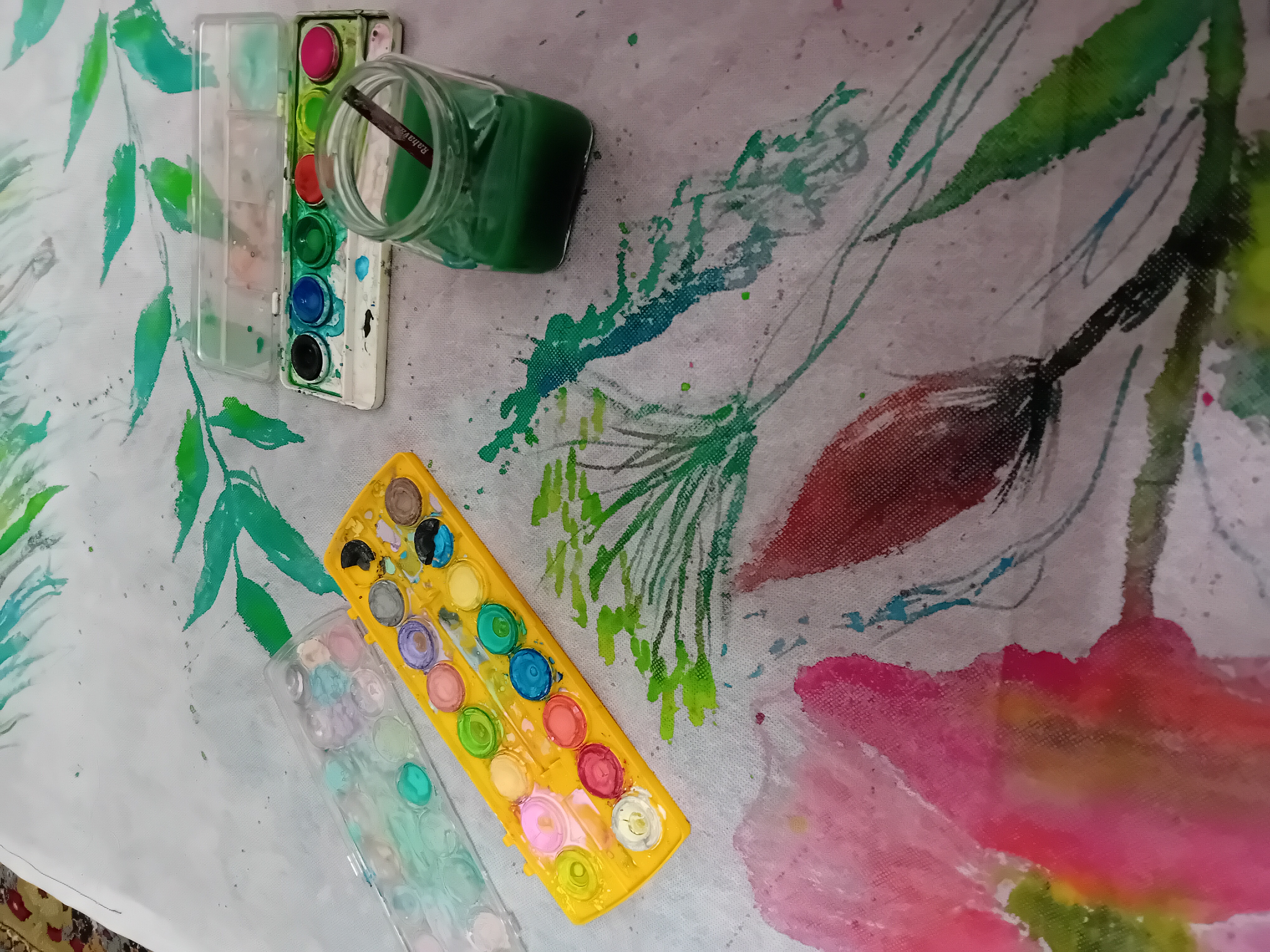 از آخرین بساط نقاشی