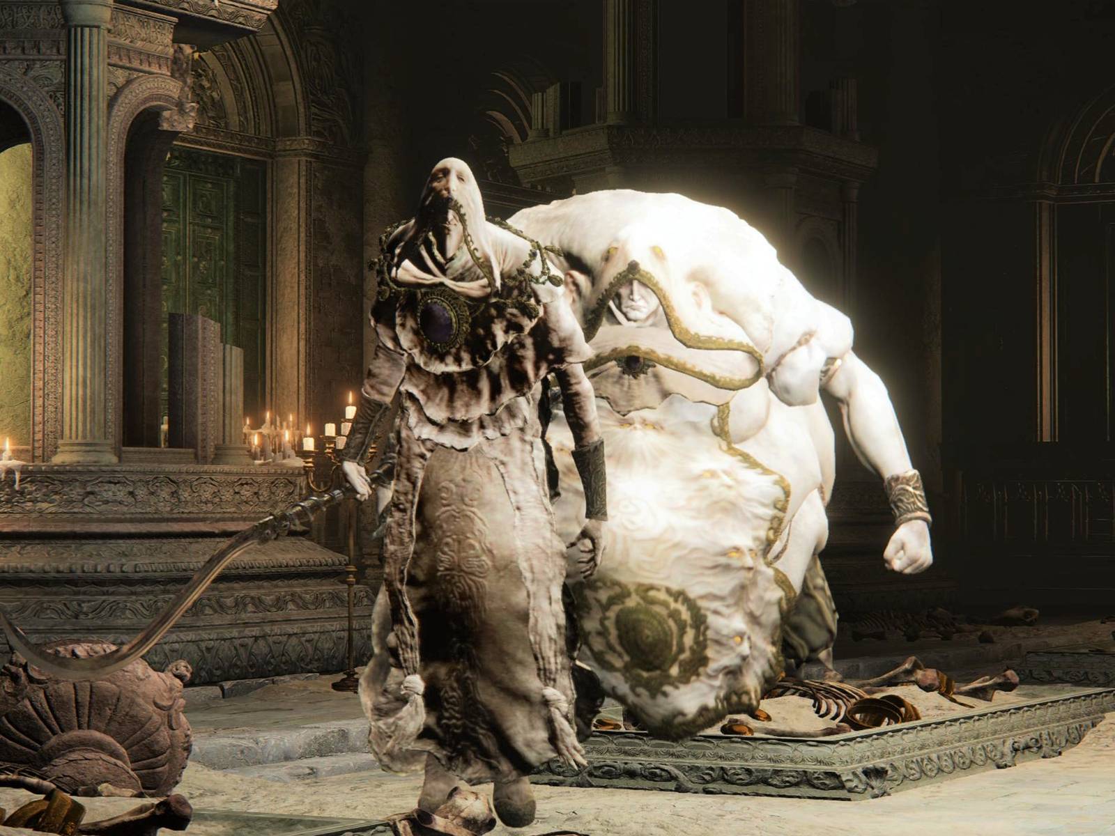 گاداسکینها نه خدایند، نه نیمهخدا، بلکه تقلیدگرانیاند که پوست خدایان را دزدیدهاند تا خود را وارث قدرت جا بزنند. آنها در میدان نبرد با سرعت و حرکات پیچیده ظاهر میشوند، با طلسمهایی که بدن را میپیچانند و شعلههایی که از درون میسوزانند. اما در لور، هیچ ریشهای ندارند—نه نسب، نه اراده. آنها نماد زوالاند، نماد تقلید بیهویت. مبارزه با گاداسکینها بیشتر آزمون واکنش و صبر است تا نبردی حماسی. آنها تهدیدند، اما نه افسانه