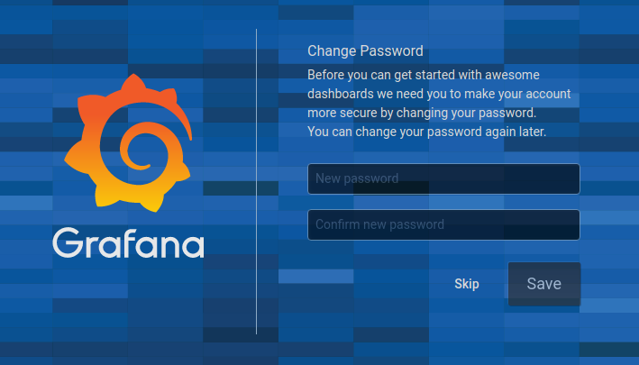 grafana change password