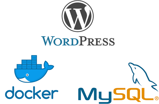 docker + wordpress + mysql