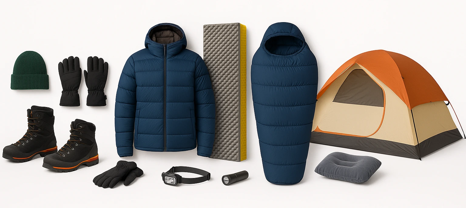 برخی وسایل مورد نیاز برای شب مانی در طبیعت