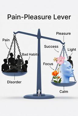 قدرت ذهن: نقش اهرم رنج و لذت در شکل‌دادن به عادت‌های روزانه