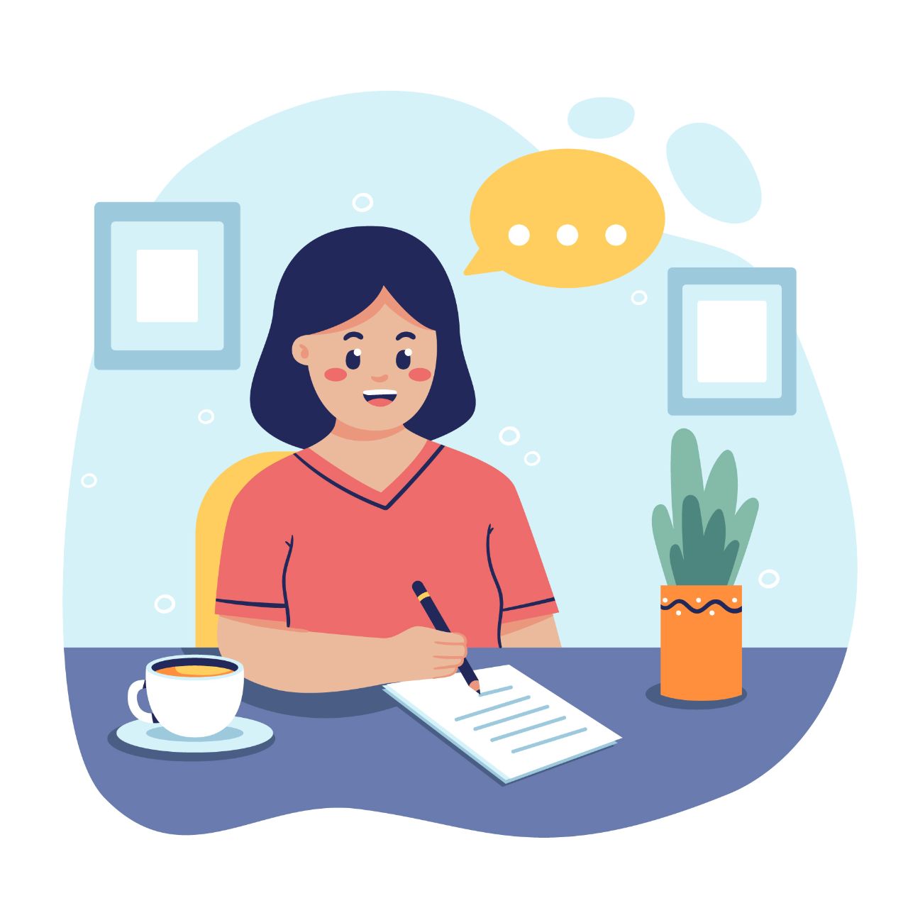 «بنویس اون چیزی که اذیتت می‌کنه، ازش می‌ترسی و تا حالا جرأت حرف زدنش رو نداشتی.» Henry David Thoreau