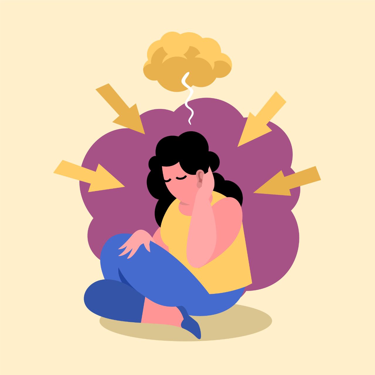 نشخوار ذهنی با افزایش احساس غم و کاهش مثبت‌بودن همراهه.