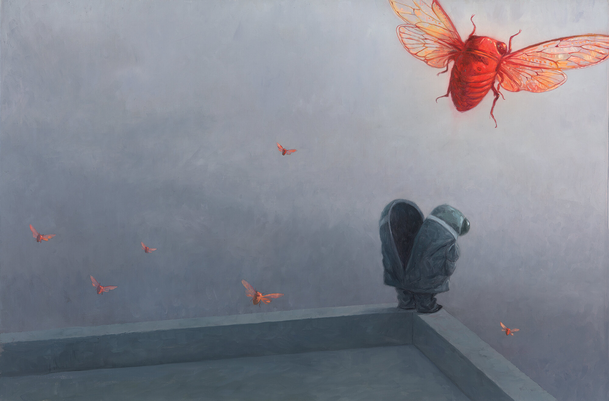 illustration by Shaun Tan -"cicada"
