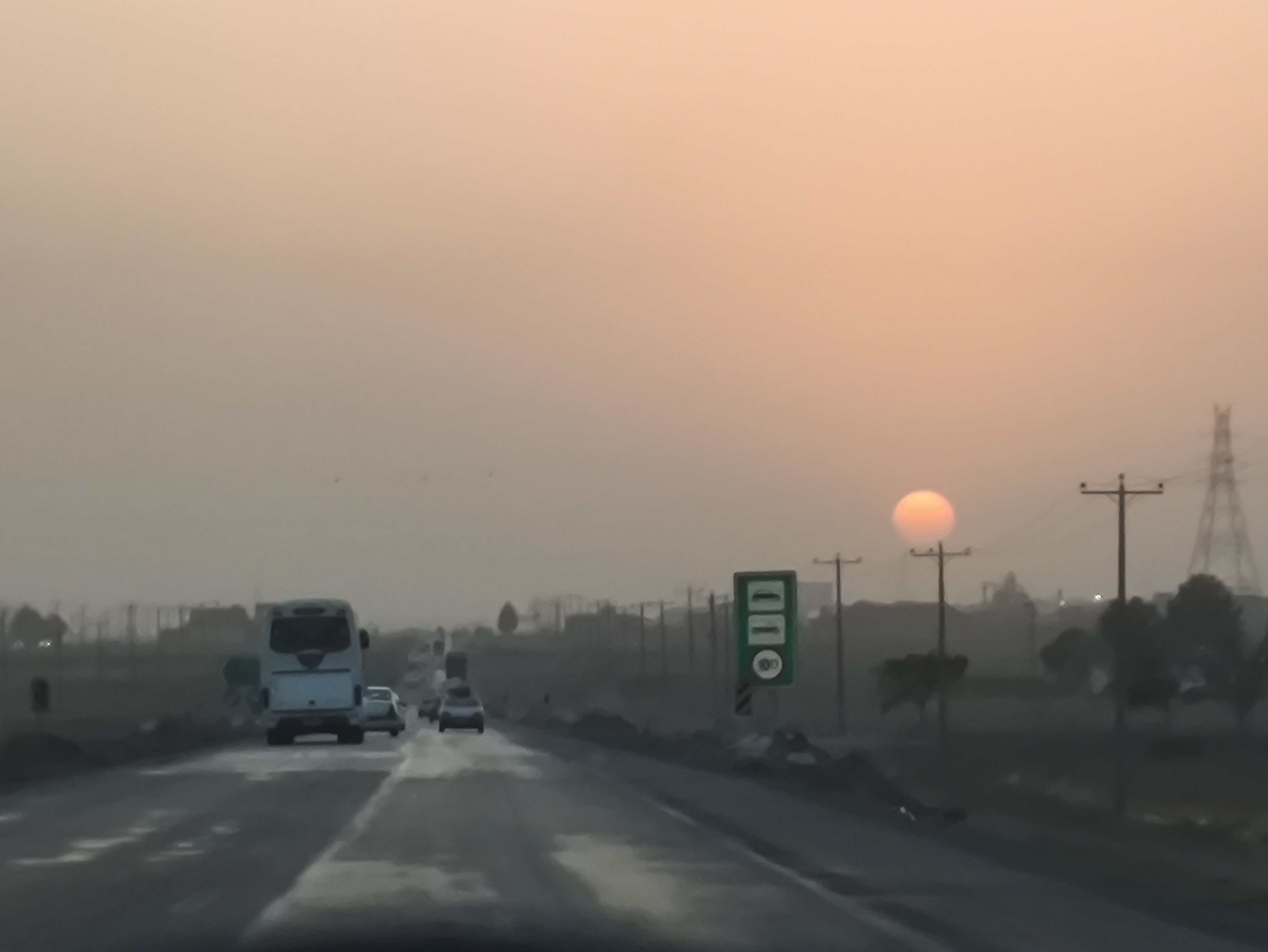 جاده مشهد-تهران حوالی سبزوار