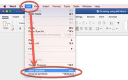 پردازش گفتار به متن در مایکروسافت ورد