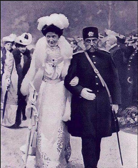 نگاره ی مظفرالدین شاه قاجار