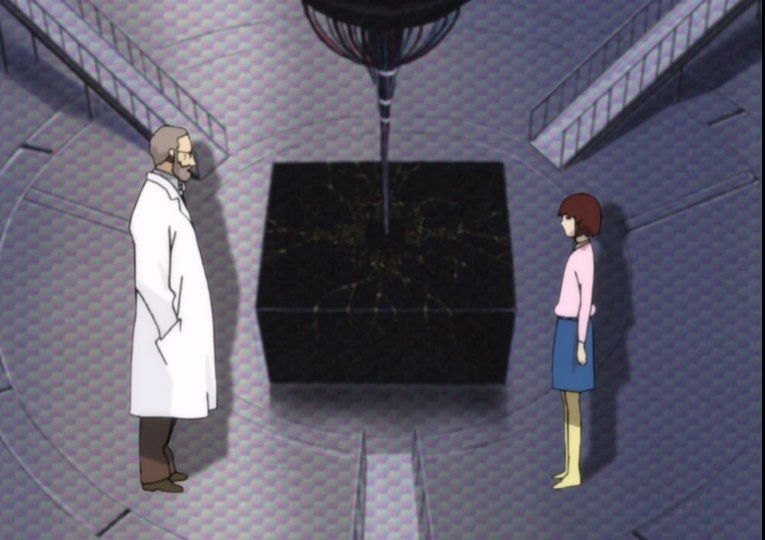 دانشمند درحال توضیح پروژه‌ی «KIDS»