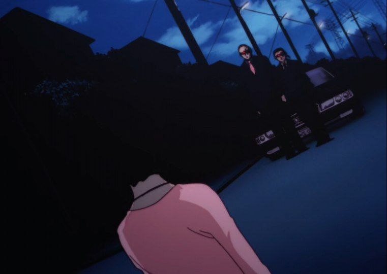 برخورد لین با مأموران سازمان «تاچیبانا» که به اون‌ها «مردان سیاه‌پوش» گفته می‌شه.