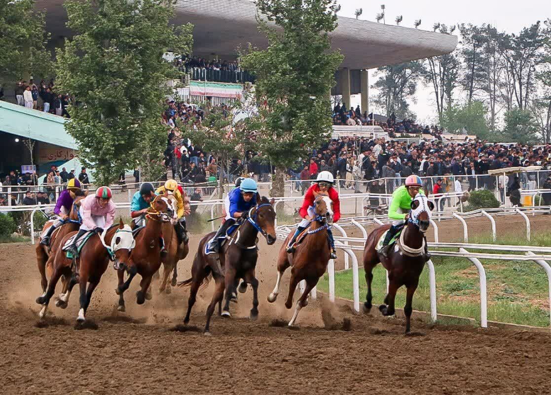 عکس از اسب دوانی گنبد کاووس