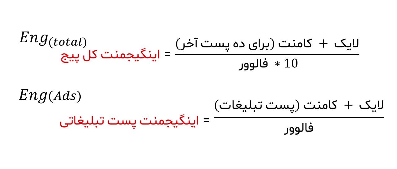 فرمول اینگیجمنت اینستاگرام