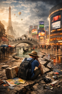 وقتی رؤیای سفر فرو می‌ریزد؛ نگاهی روان‌شناختی به شوک گردشگران در شهرهای ایده‌آل