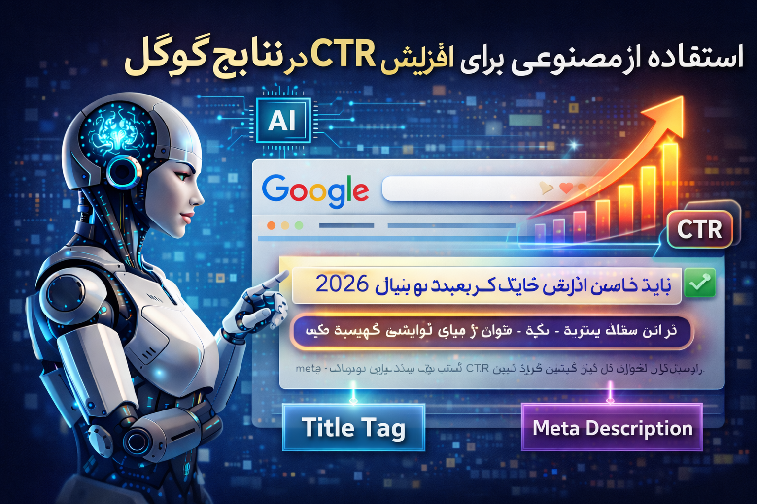 استفاده از AI برای افزایش CTR در نتایج گوگل