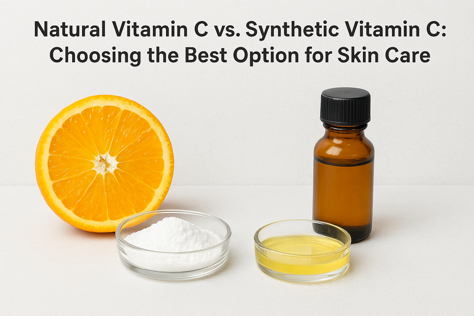 ویتامین C طبیعی در مقابل ویتامین C سنتزی: انتخاب بهترین گزینه برای مراقبت از پوست