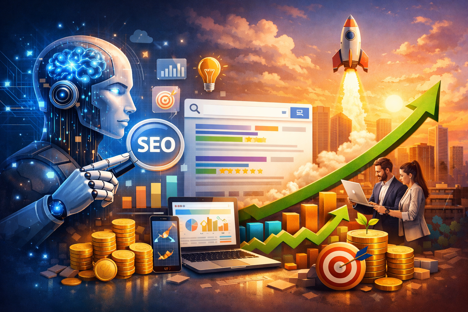 نقش هوش مصنوعی در سئو استارتاپ ها؛ از بقا در گوگل تا رشد پایدار